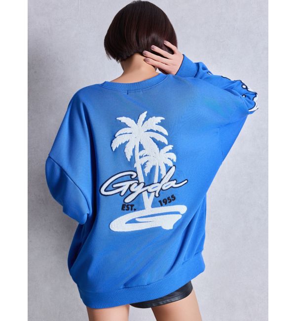 GYDA「palm tree Gydies Lovingサガラスウェットトップス」|スウェット・ジャージ|