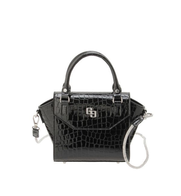 GYDA「GG エナメルクロコmini BAG」|ハンドバッグ|