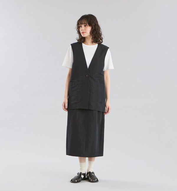 MACKINTOSH PHILOSOPHY「GREY LABEL リネンナイロンジレ」|ブルゾン・スタジャン|