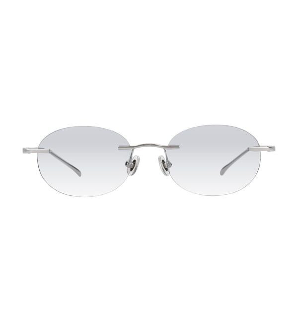  「SUNCUTGlasses/UV100%CUT リムレス サングラス | チタン [度無し専用] カラーレンズ 紫外線対策 UVカット」|サングラス|