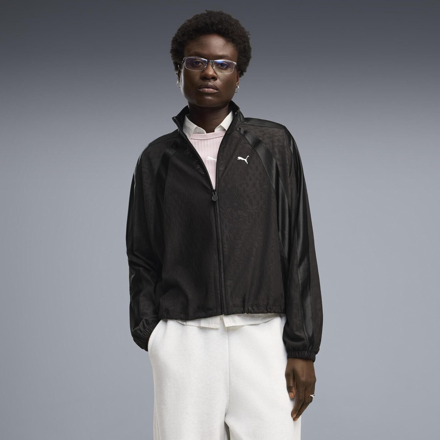 PUMA「【PUMA ｳｪｱ】W LACE PACK T7 RELAXED JKT」|ポロシャツ|