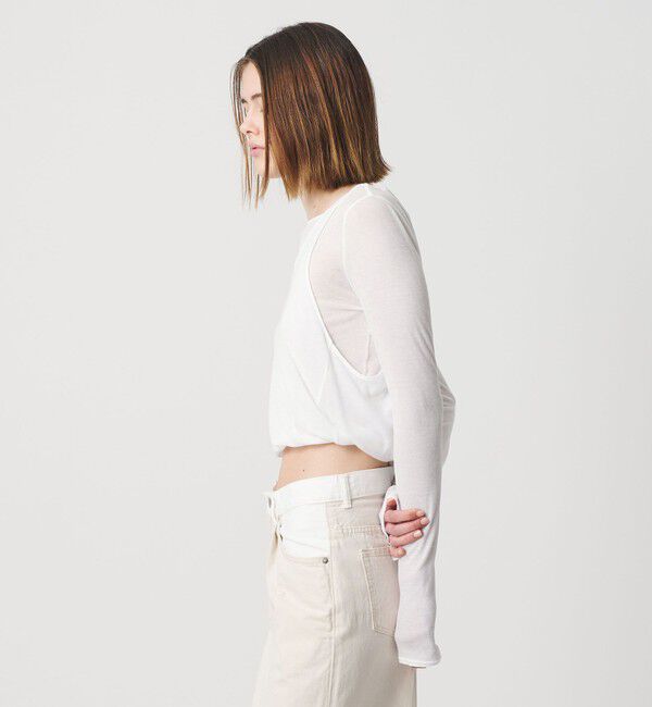 AEWEN MATOPH「＜AEWEN MATOPH＞イレギュラーレイヤード ロングスリーブカットソー ‐2WAY‐」|Tシャツ・カットソー|