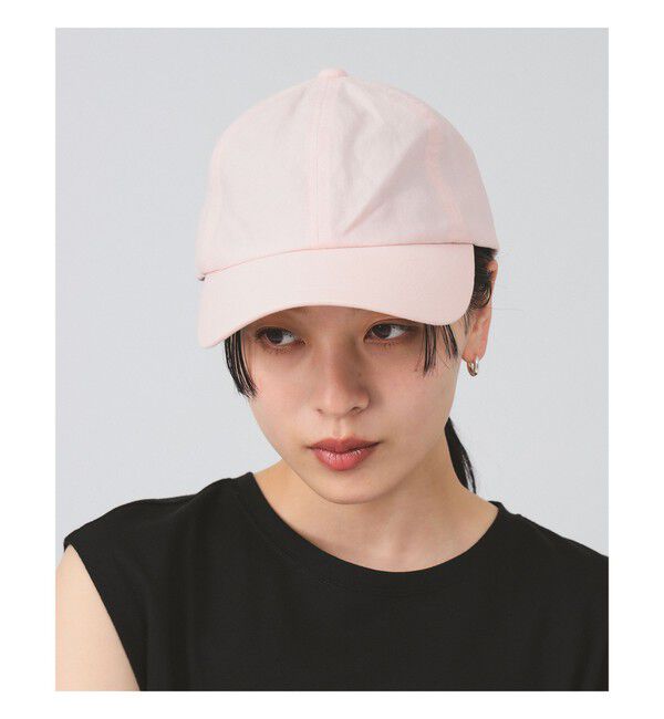Ray BEAMS 「6パネル リネン キャップ 26SS　　日除け 紫外線対策 麻素材 夏 レジャー アウトドア フェス 」|キャップ・キャスケット|LIGHT PINK