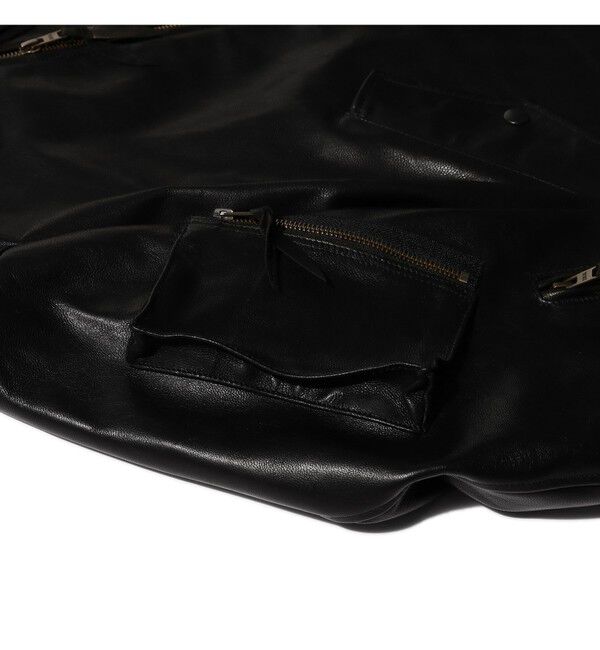 BEAMS PLUS「MIL Flight Jacket Leather」|ブルゾン・スタジャン|