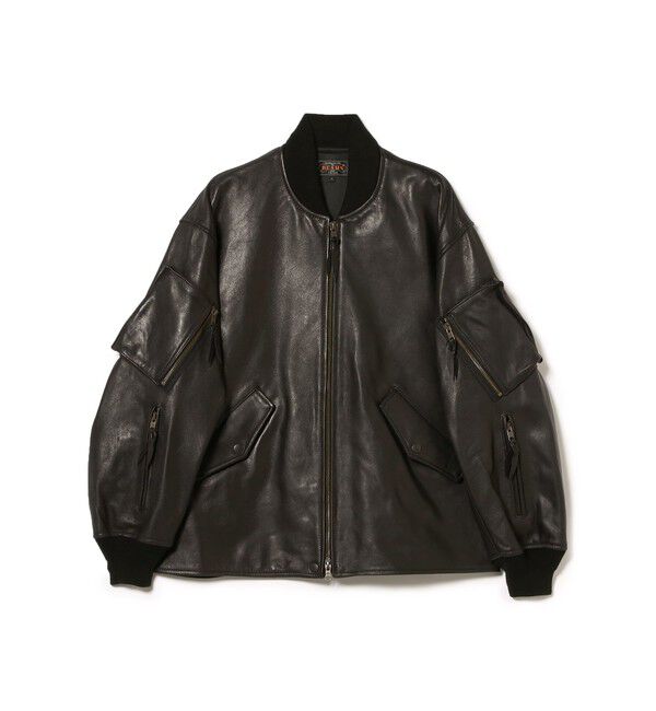 BEAMS PLUS「MIL Flight Jacket Leather」|ブルゾン・スタジャン|