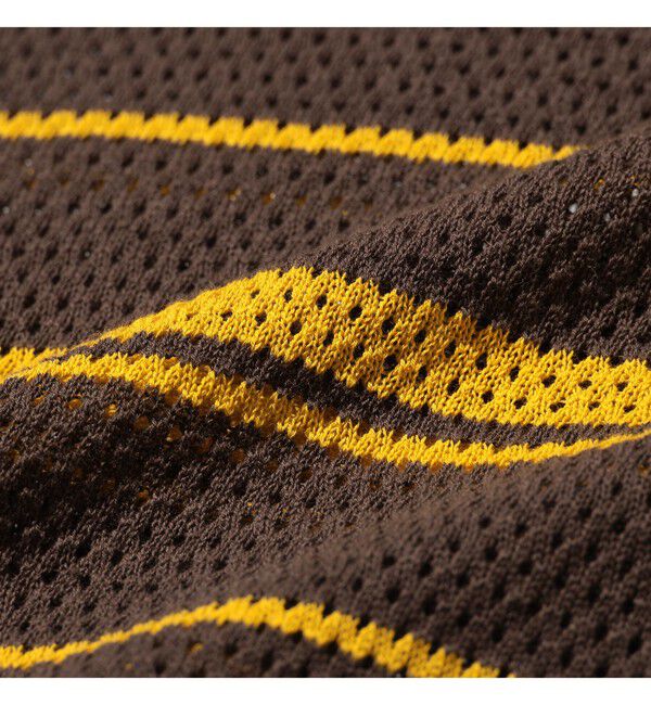 BEAMS PLUS「Mesh Polo Stripe」|ポロシャツ|