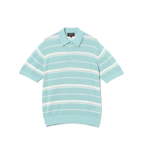BEAMS PLUS「Mesh Polo Stripe」|ポロシャツ|