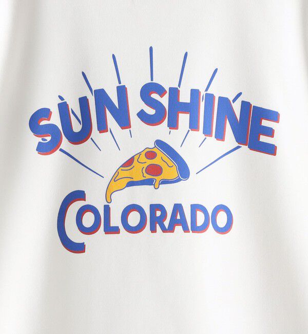 SHIPS KIDS「SHIPS KIDS:100～130cm /〈接触冷感/吸水速乾〉ピザ モチーフ 半袖 TEE」|Tシャツ・カットソー|