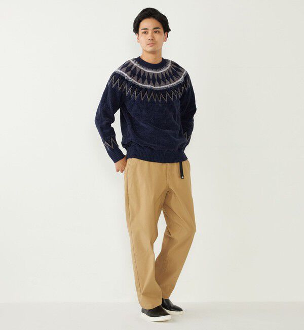 SHIPS Colors 「SHIPS Colors:〈手洗い可能〉ジャカード モール ニット」|ニット・セーター|