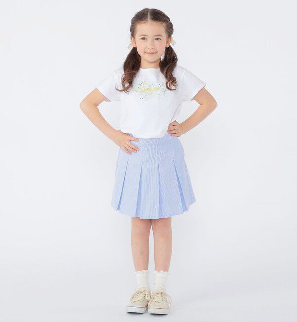 SHIPS KIDS「SHIPS KIDS:100～130cm /コードレーン プリーツ キュロット」|キュロット|
