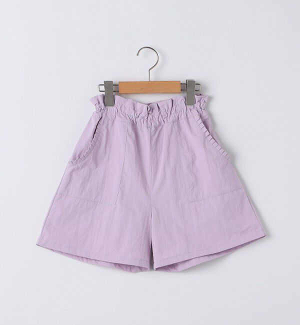 SHIPS KIDS「SHIPS KIDS:140～150cm /〈接触冷感/UVカット〉フリル デイリー ショーツ」|その他|ラベンダー