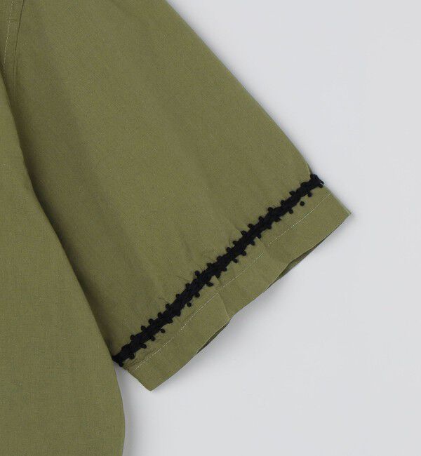 SHIPS「NOMARHYTHM TEXTILE: TRIM EMBROIDERY OPEN COLLAR SS」|シャツ・ブラウス|