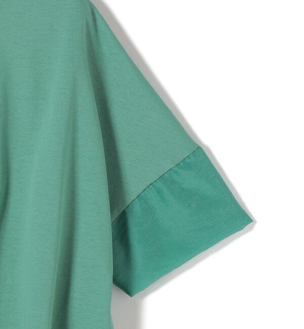 SHIPS for women「〈接触冷感 / 手洗い可能〉裾 バルーン シアー ドッキング プルオーバー」|Tシャツ・カットソー|