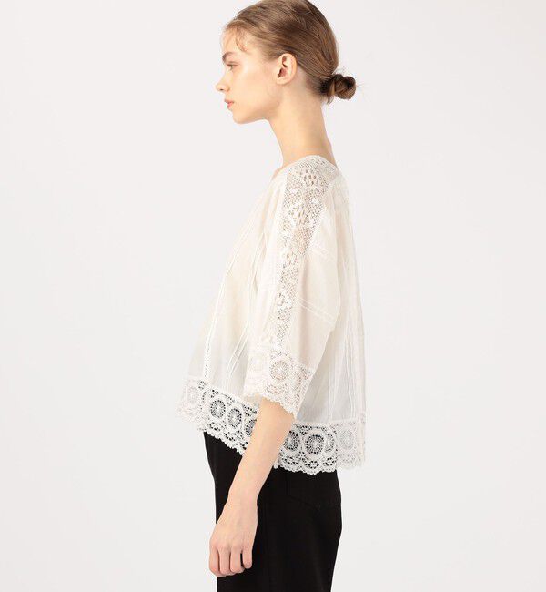 TOMORROWLAND BUYING WEAR「ne Quittez pas CAMBRIC コットンレース プルオーバーブラウス」|シャツ・ブラウス|