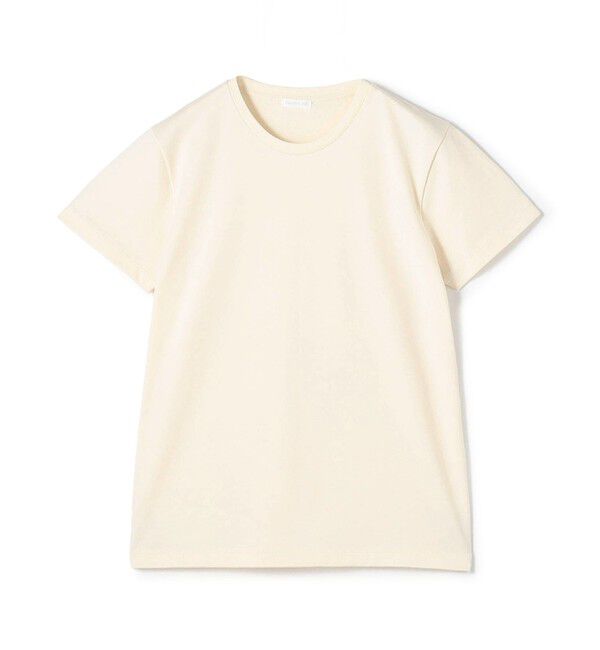 GALERIE VIE「ファインコットン クルーネックプルオーバー」|Tシャツ・カットソー|41 ライトベージュ