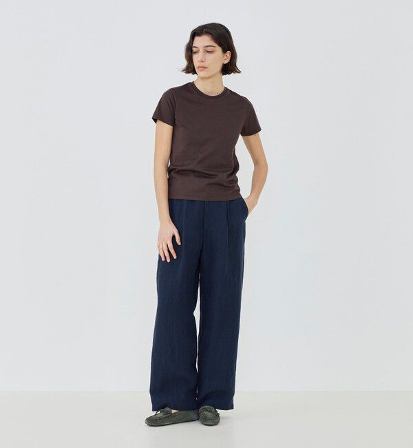 GALERIE VIE「ファインコットン クルーネックプルオーバー」|Tシャツ・カットソー|