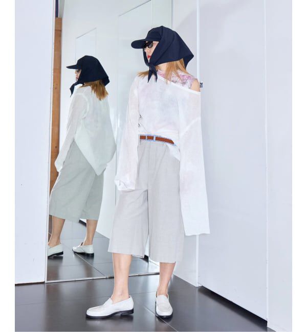  「KIJIMA TAKAYUKI DETACHABLE SCARF 6PANEL WYYY261352：キャップ」|キャップ・キャスケット|