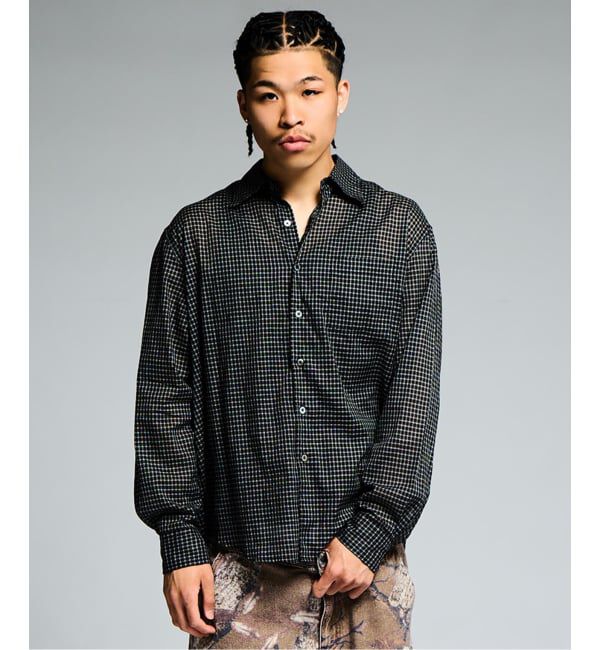 JOINT WORKS「シアー チェック シャツ / SHEER CHECK SHIRTS」|シャツ・ブラウス|