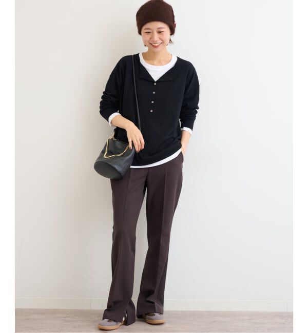 JOURNAL STANDARD relume「《追加2》［2枚セット］3WAYレイヤードヘンリープルオーバー」|ニット・セーター|