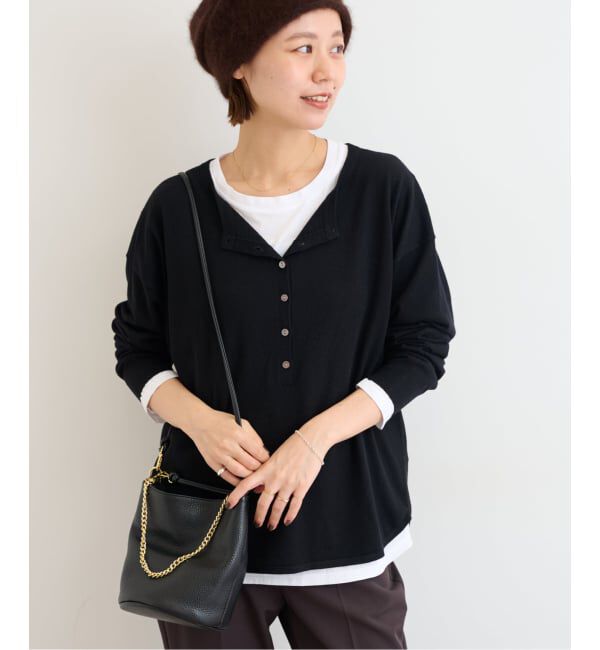 JOURNAL STANDARD relume「《追加2》［2枚セット］3WAYレイヤードヘンリープルオーバー」|ニット・セーター|