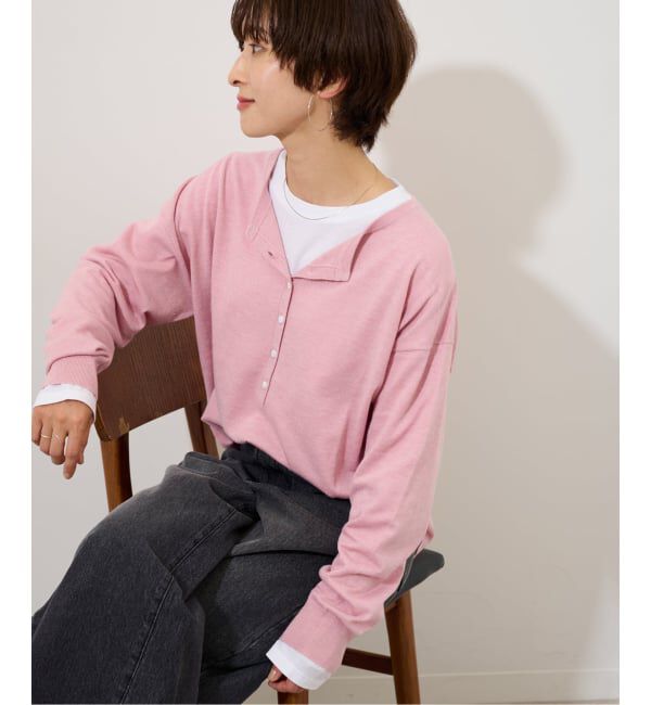 JOURNAL STANDARD relume「《追加2》［2枚セット］3WAYレイヤードヘンリープルオーバー」|ニット・セーター|