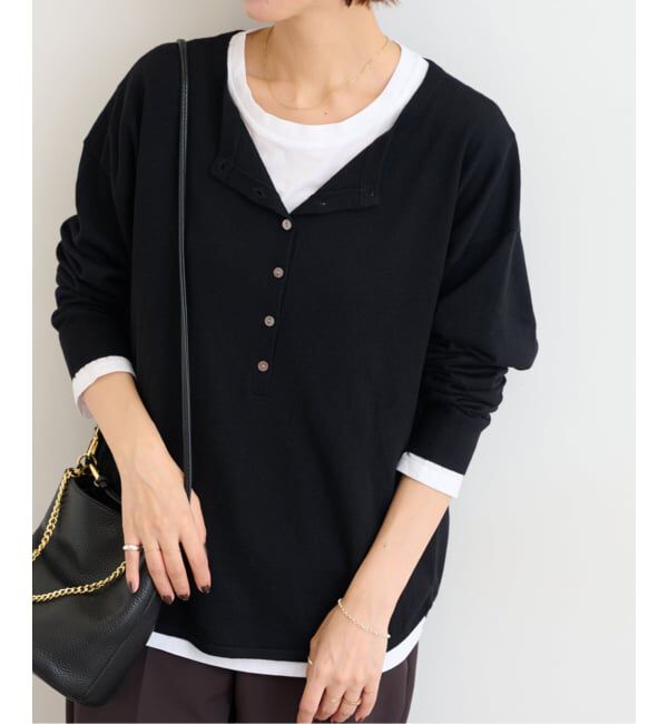 JOURNAL STANDARD relume「《追加2》［2枚セット］3WAYレイヤードヘンリープルオーバー」|ニット・セーター|
