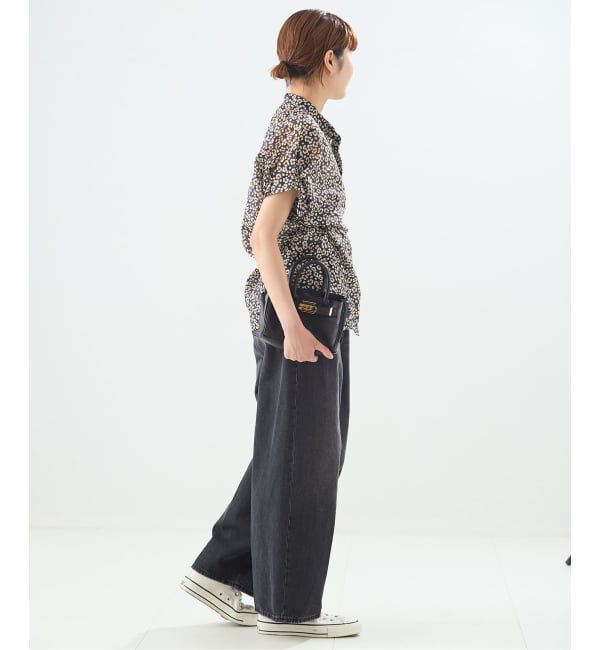 journal standard L'essage「DEVEAUXフラワー&チェック/無地タックスリーブシャツ」|シャツ・ブラウス|