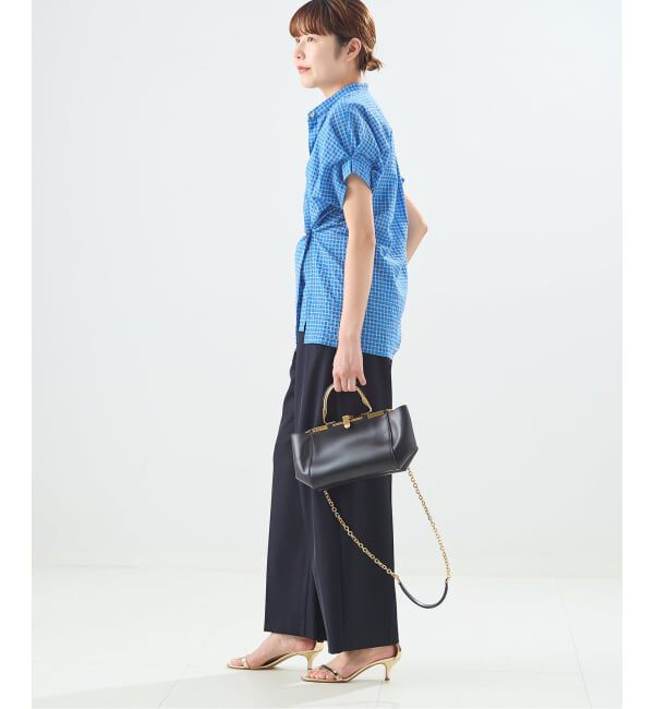 journal standard L'essage「DEVEAUXフラワー&チェック/無地タックスリーブシャツ」|シャツ・ブラウス|