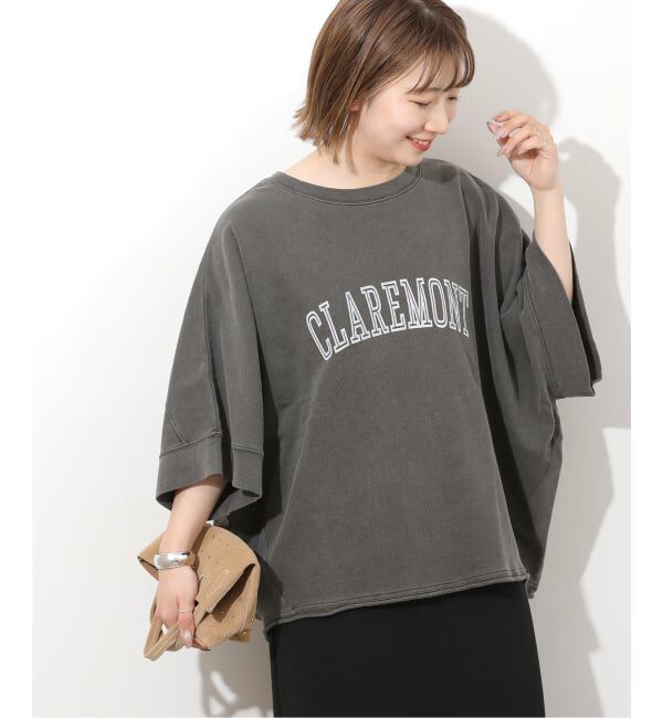 JOURNAL STANDARD relume「ドルマンカレッジロゴプルオーバー」|スウェット・ジャージ|ブラック A