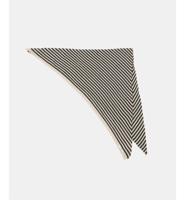 journal standard luxe「【ARMEN】 COTTON STRIPE TRIANGLE SCARF」|バンダナ・スカーフ|