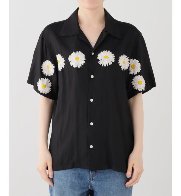 JOURNAL STANDARD「【NOMARHYTHM TEXTILE】FLOWER EMBROIDERY OPEN COLL」|シャツ・ブラウス|