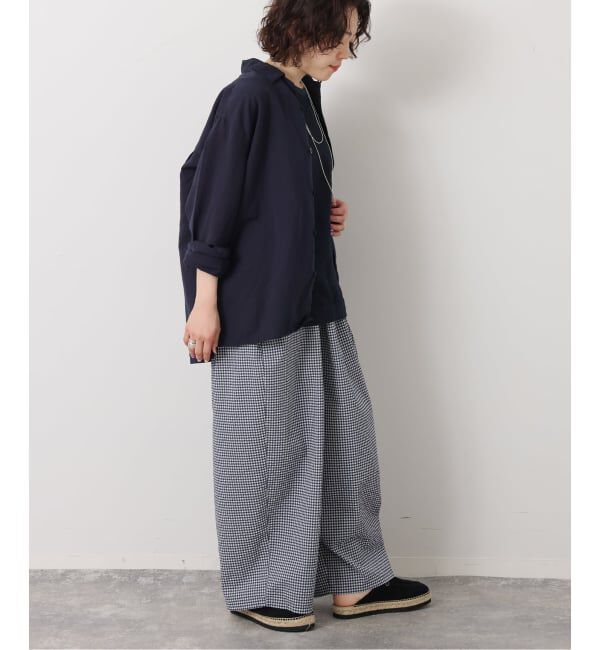 journal standard luxe「【HTS】COTTON LINEN ONE-UP COLLAR SHIRT」|シャツ・ブラウス|