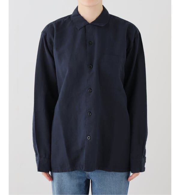 journal standard luxe「【HTS】COTTON LINEN ONE-UP COLLAR SHIRT」|シャツ・ブラウス|