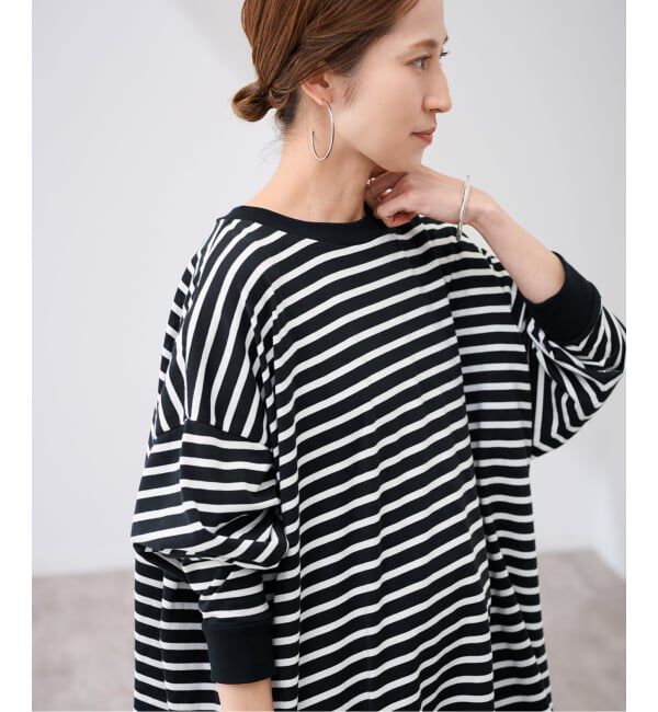 FRAMeWORK「≪WEB限定 / 追加≫ONIT 別注OVERSIZE BORDER LS」|Tシャツ・カットソー|