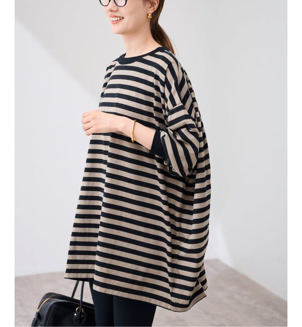 FRAMeWORK「≪WEB限定 / 追加≫ONIT 別注OVERSIZE BORDER LS」|Tシャツ・カットソー|