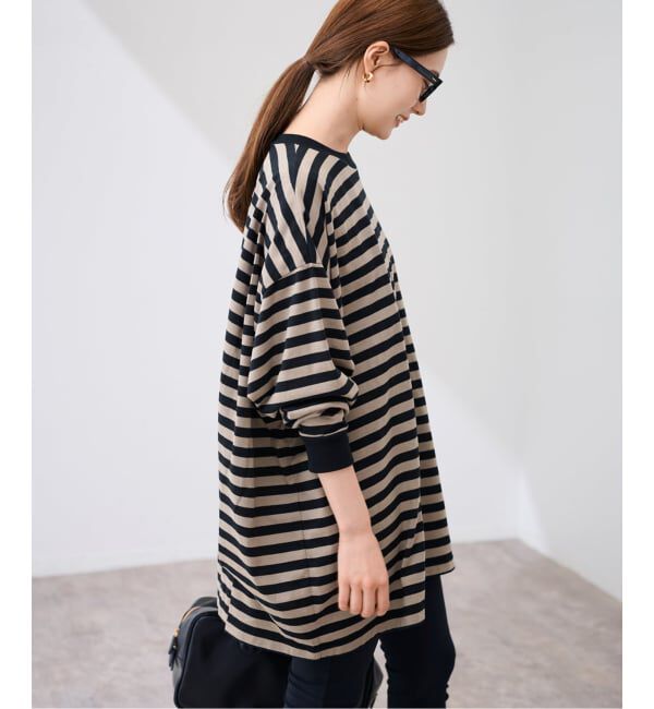 FRAMeWORK「≪WEB限定 / 追加≫ONIT 別注OVERSIZE BORDER LS」|Tシャツ・カットソー|