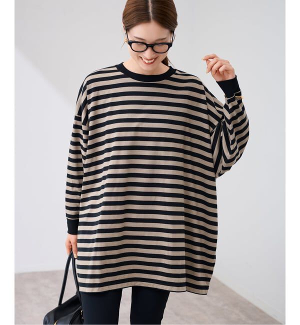 FRAMeWORK「≪WEB限定 / 追加≫ONIT 別注OVERSIZE BORDER LS」|Tシャツ・カットソー|