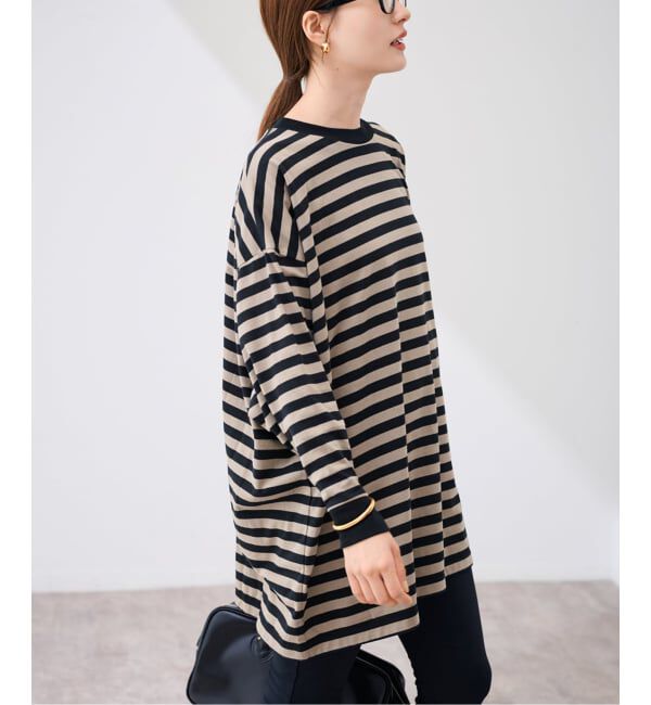 FRAMeWORK「≪WEB限定 / 追加≫ONIT 別注OVERSIZE BORDER LS」|Tシャツ・カットソー|