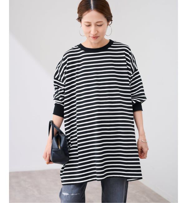FRAMeWORK「≪WEB限定 / 追加≫ONIT 別注OVERSIZE BORDER LS」|Tシャツ・カットソー|