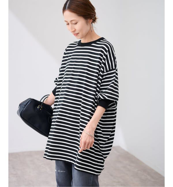 FRAMeWORK「≪WEB限定 / 追加≫ONIT 別注OVERSIZE BORDER LS」|Tシャツ・カットソー|