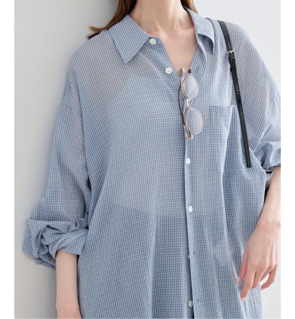 U by SPICK&SPAN「LOW CLASSIC Lc / ロウ クラシック エルシー OVERSIZED LC PATTERN SHIRT」|シャツ・ブラウス|