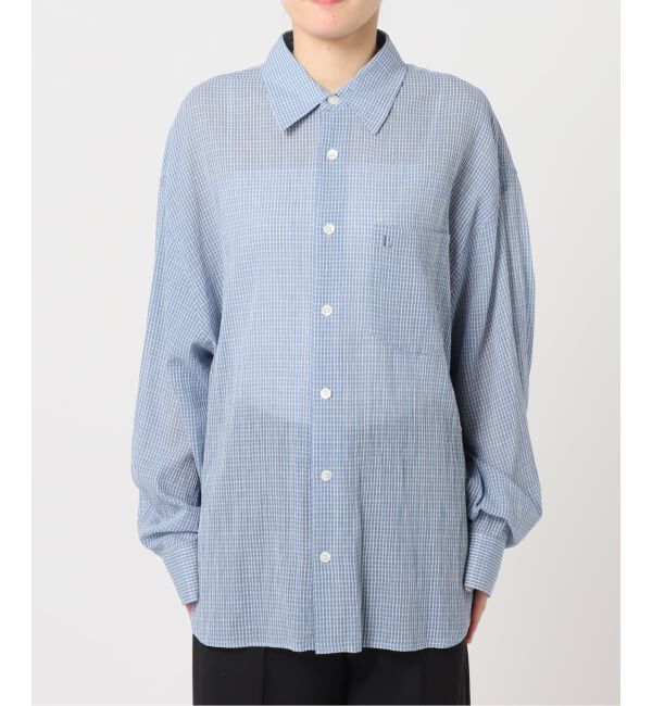 U by SPICK&SPAN「LOW CLASSIC Lc / ロウ クラシック エルシー OVERSIZED LC PATTERN SHIRT」|シャツ・ブラウス|