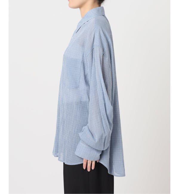 U by SPICK&SPAN「LOW CLASSIC Lc / ロウ クラシック エルシー OVERSIZED LC PATTERN SHIRT」|シャツ・ブラウス|