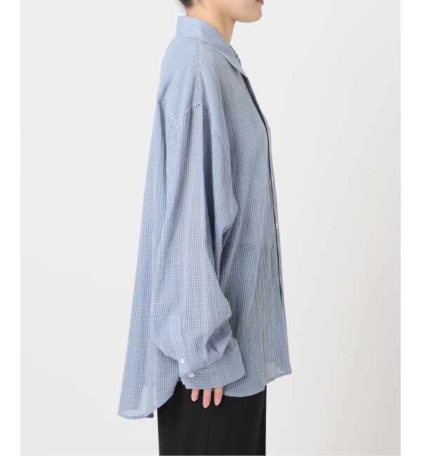 U by SPICK&SPAN「LOW CLASSIC Lc / ロウ クラシック エルシー OVERSIZED LC PATTERN SHIRT」|シャツ・ブラウス|
