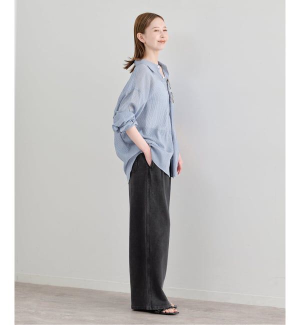 U by SPICK&SPAN「LOW CLASSIC Lc / ロウ クラシック エルシー OVERSIZED LC PATTERN SHIRT」|シャツ・ブラウス|