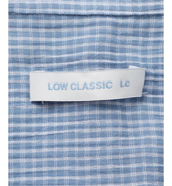 U by SPICK&SPAN「LOW CLASSIC Lc / ロウ クラシック エルシー OVERSIZED LC PATTERN SHIRT」|シャツ・ブラウス|