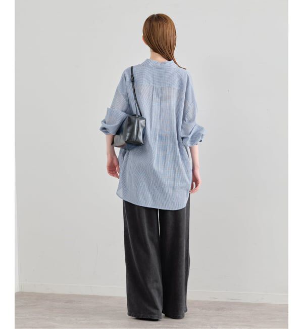 U by SPICK&SPAN「LOW CLASSIC Lc / ロウ クラシック エルシー OVERSIZED LC PATTERN SHIRT」|シャツ・ブラウス|