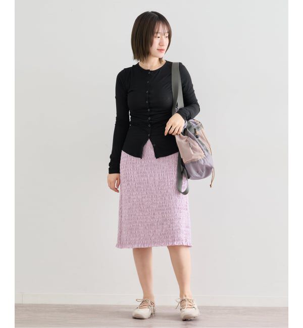 U by SPICK&SPAN「Atelier Edition/アトリエ エディション SMOCKED BANDING SKIRT」|スカート|