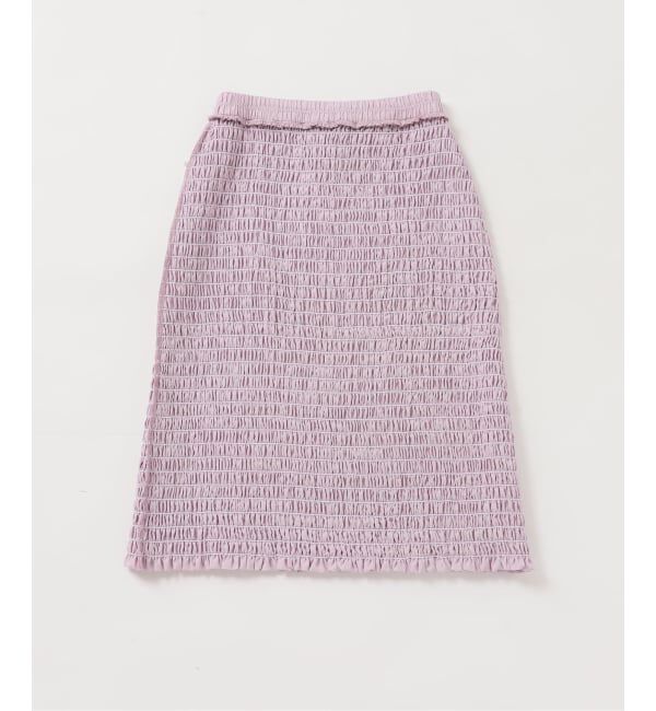 U by SPICK&SPAN「Atelier Edition/アトリエ エディション SMOCKED BANDING SKIRT」|スカート|