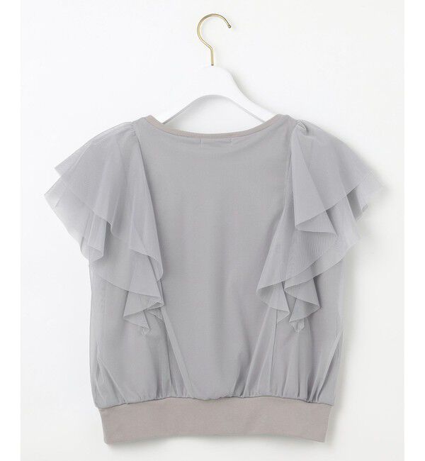 any SiS「【洗える】ラッフルチュール プルオーバー」|Tシャツ・カットソー|